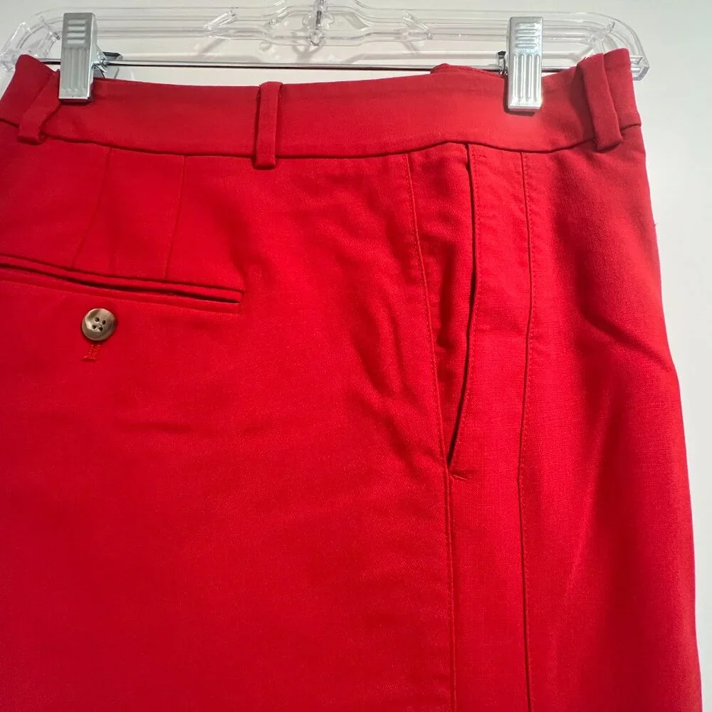Vince Geranium Red Track Trouser SZ 6 - Picture 3 of 9
